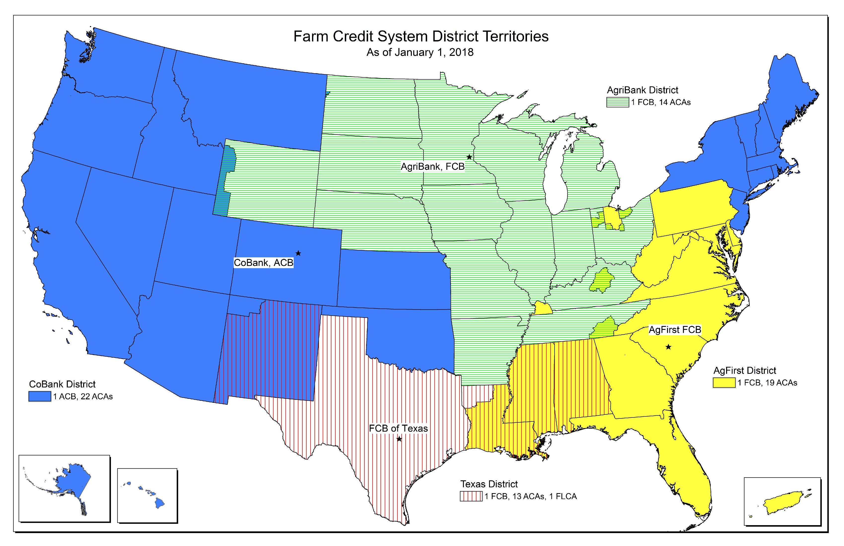 Farm Credit   DistrictTerritoryMap01 2018 