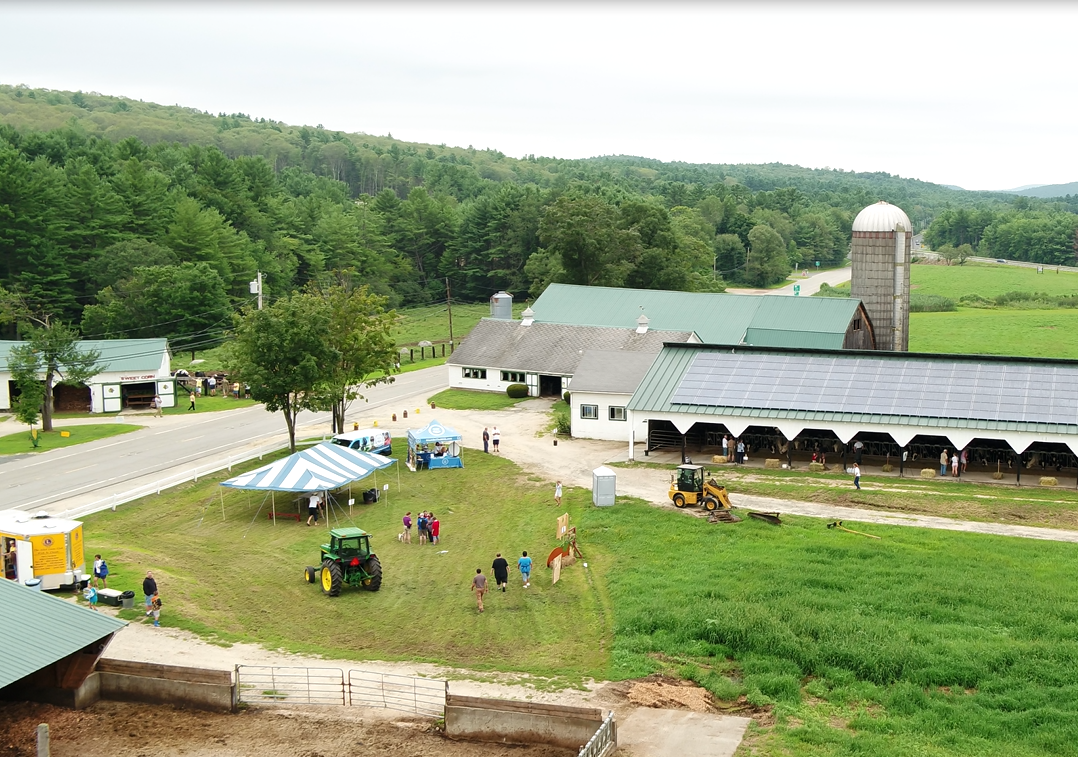 Community members attend an "Open Farm Day" organized by Heather Hunt during her participation in YDLI.