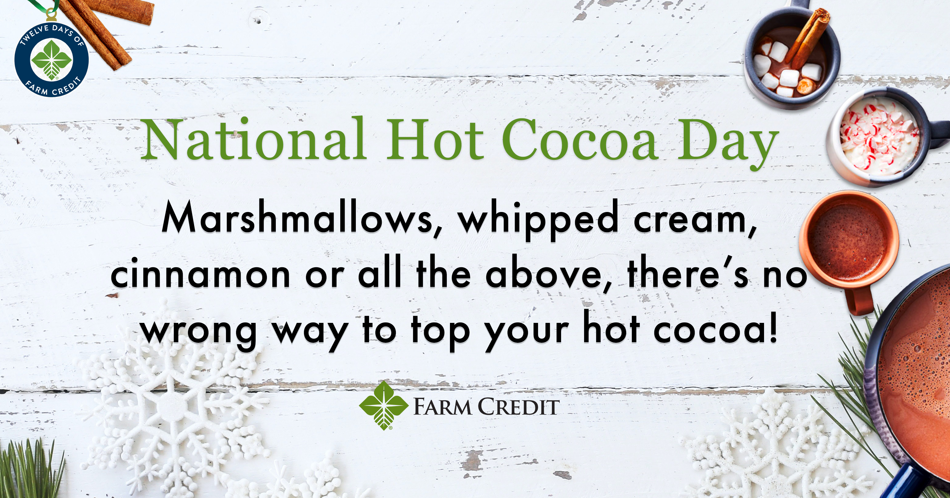 hot chocolate graphic with text there's no wrong way to have hot cocoa